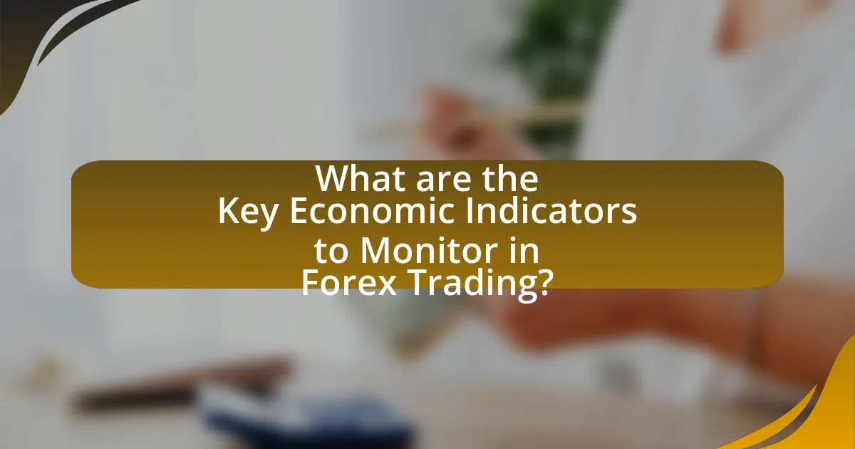 What are the Key Economic Indicators to Monitor in Forex Trading?