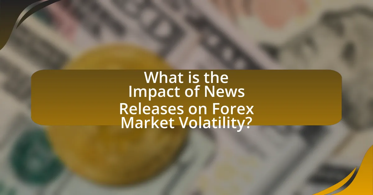 What is the Impact of News Releases on Forex Market Volatility?